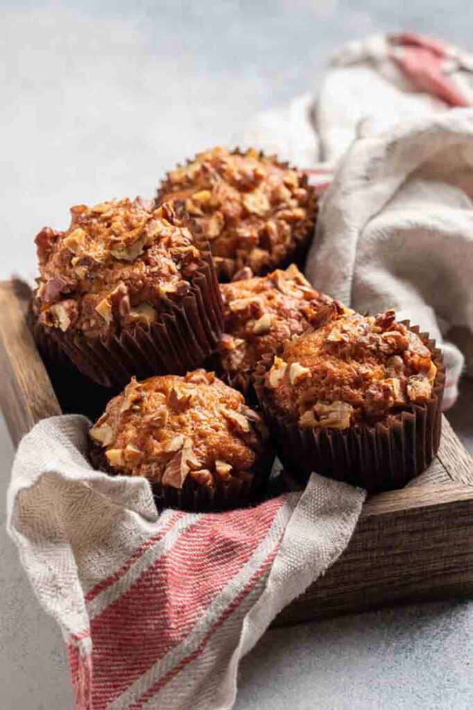 Delicious Homemade Banana Bread Pecan Nut Muffins