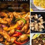 A collage of Air Fryer Paleo Recipes for Pinterest.